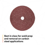 Cubitron II Fibre Disc 982C, Precision-Shaped Grain Abrasive Discs, for Heavy Grinding, Deburring, Beveling, Finishing, and Weld Removal