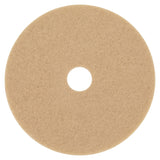 3M 05606 Ultra High-Speed Floor Burnishing Pads 3400, 20" Diameter, Tan (Case of 5)