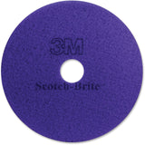 3M 23894 Diamond Floor Pads, 20-Inch Diameter, Purple, 5/Carton