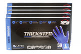 SAS 6603 (5 boxes) Thickster Textured Safety Latex Gloves, Large