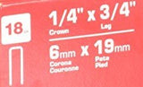 Senco TYPE L11 18 Gauge by 1/4" Crown by 3/4" Leg Bright Basic Staples (5, 000per Box)