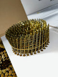 Wire Coil Pallet Nails 15° – 2" x .099 Screw Shank – 9M per Case – 35 Cases per Pallet – Collated Coil Framing Nails for Pallet & Crate Assembly - WILL CALL