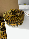 Wire Coil Pallet Nails 15° – 2" x .099 Screw Shank – 9M per Case – 35 Cases per Pallet – Collated Coil Framing Nails for Pallet & Crate Assembly - WILL CALL