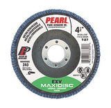 Pearl Abrasive MAX4560ZJE EXV 5-PK High Density Zirconia Maxidisc Flap Disc 4-1/2 x 7/8 for Metal and Stainless Steel Type 27 Grit Z60