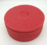 Replacement for Powr-flite RD0513 Red Spray Buff Pad 13"