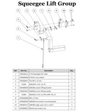 Squeege Lift Group Assembly for a CT50