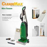 CleanMax Nitro CMNR-QD ( Bundle Kit ) Upright Commercial Vacuum Cleaner with HEPA Filtration