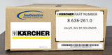 Karcher OEM Part # 8.636-261.0 Valve, 36V Dc Solenoid