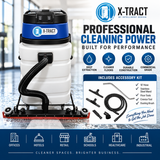 X-Tract 23 Dual Motor Heavy Duty Front Mount Squeegee Wet Dry Vacuum