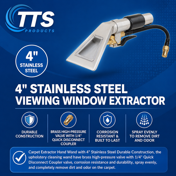 Extractor Hand Tool with Viewing Window, Closed Spray Upholstery Carpe ...
