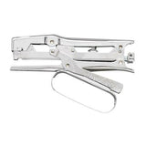 Clipper Stapler - Plier Stapler - 20 Sheets Capacity - 210 Staple Capacity - 1/4" Staple Size - Chrome