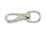 Stainless Steel Swiveling Round Eye Quick Snap, Hooks, Chain connectors, Carabiner Clips, Spring Link Snaps by Angelika Sun (4 Pack, 06362, 3/4" x 3-5/16" x 3/8")