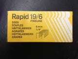 Rapid 19/6 1/4" Staples