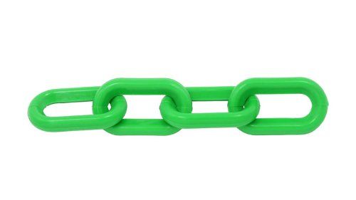 Green Plastic Chain 1.5 Inch (6mm) 50 Feet