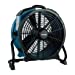 XPOWER X-47ATR 1/3 HP Sealed Motor Axial Air Mover Fan - with Variable Speed Control, 3 Hour Timer - Blue