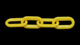 Yellow Plastic Chain 1.5 Inch (6mm) 50 Feet
