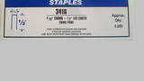 Staple 3416C 3/16" Crown X 1/2" Staples, Fits Duo Fast