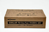 SPOTNAILS 35706-20 3/8" Div. Point Light Wire Staple, Galv. (Similar to DUO-FAST 7512D) - One Case of 20 Boxes!