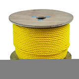 CWC 300055 5/16in Twisted Polypropylene Monofilament Yellow Rope 600ft