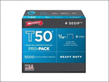 Staples, T50,3/8x5/16 In L, PK1250 50524