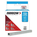Arrow Staples T50 Box 1250-5/16 in