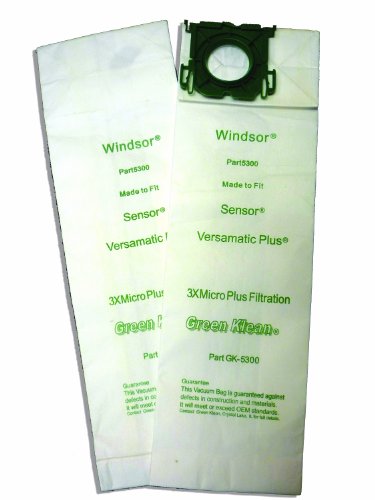 Green Klean® 5300 & 8.600-050.0, 2050102000 Windsor Sensor/Versamatic Plus Replacement Vacuum Bags