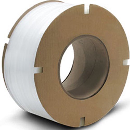 PolyPRO Strap - Poly Machine Grade (White) - 8 X 8 Core - 1/2" X 7200'.022 Thickness, 500 lbs Tensile (1 Coil) - CWC-178401