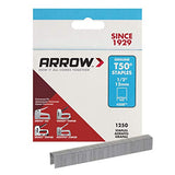 Arrow 508 Heavy Duty T50 1/2-Inch Staples for Upholstery, Construction, Furniture, Crafts, 1250-Pack