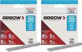 Arrow Fastener 504 Genuine T50 1/4-Inch Staples, 1, 2 Pack of 250