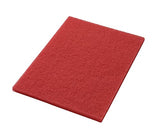 Americo Manufacturing 40441420 Red Buffing Floor Pad Rectangle (Four Pack of 5), 14" x 20"