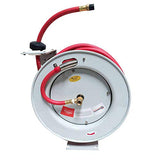 Interstate Pneumatics HSR80-66 Professional Grade Retractable Hose Reel with 3/8 Inch x 50 feet Rubber Hose