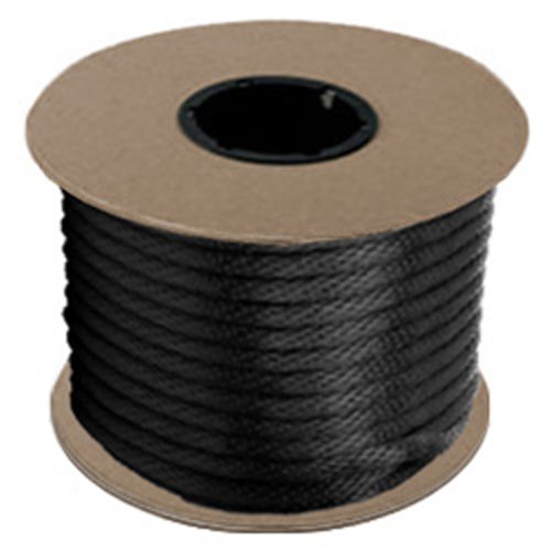 CWC Solid Braid Nylon Rope Spool, Black (3/16 x 3000' - 825 lbs