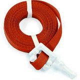 CWC Pre-Cut Strapping - 1/2" x 17', Red (Pack of 500)