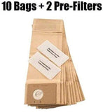 Vacuum Dust Bag Kit (10) Bags with (2) Pre-Filters for Advance 107413584, Courtesy of Jenahuip.