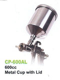 Grex Airbrush CP-600AL X4000 Aluminum Cup with Lid, 600ml