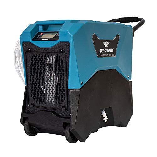 XPOWER XD-85LH Commercial LGR Dehumidifier for Basements and Crawlspaces - Blue