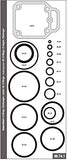 Omer 00.74.1 o-Ring & Seal kit (Rebuild kit) 12.50 18 Gauge Brad Nailer, 90.38 Narrow Crown Stapler, and 90.38 FL2 Flooring Stapler