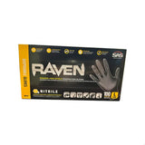SAS66518 SAS Safety Raven Powder Free Examination Black Nitrile Gloves - Large