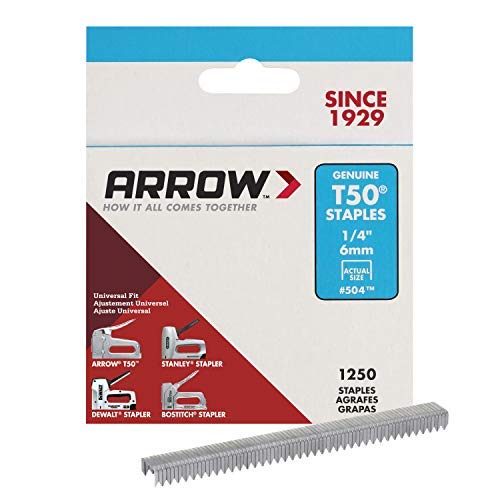 Kit of 3 Arrow Fastener 504 Genuine T50 1/4-Inch Staples