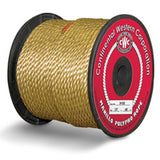 CWC MANILLO 3-Strand Polypropylene Rope/UnManila Rope/Tan Polypro Rope (1/4" x 600' - 1125 lb. Tensile)