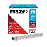 Arrow Fastener T50 506IP 3/8" Flat Crown Heavy Duty Steel Staples | Pro-Pack | 5000 Each Box