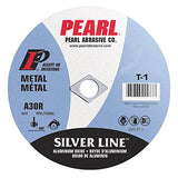 Pearl 4" x 1/8" x 5/8" Silver Line AL/OX Cut-Off Wheel (Pack of 25)