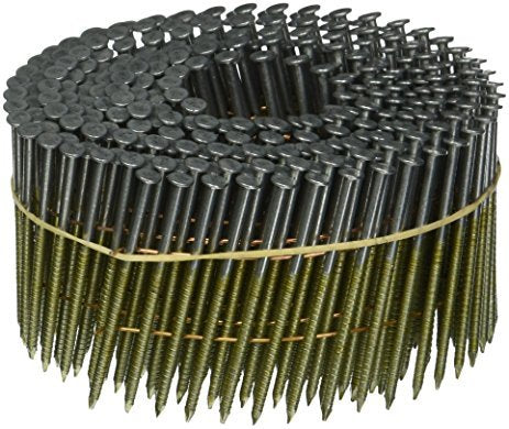 Coil Nails 2 in. x 0.099 in. Full Round-Head Screw Shank Brite Basic W ...