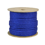 CWC 301215 1/2 Inch Twisted Polypropylene Blue Rope 600 Feet Long