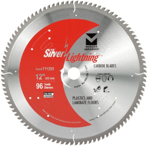 Mercer Industries 711003 - 10" x 5/8" 50-Tooth Carbide Blade for Wood (Combination Finish)