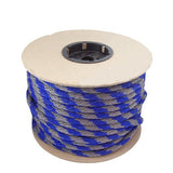 CWC 115454 5/8in Solid Braid Multifilament Poly Blue/Grey Halter Rope 200ft