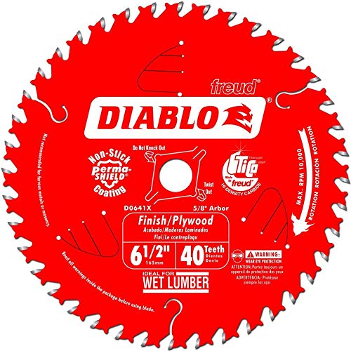 Diablo D0641X 6-1/2 by 40 Finishing Saw Blade 5/8-Inch Arbor (6 Pack)