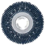 Powr-Flite PFMG18 Medium Grit Scrub Brush with Clutch Plate, 18", Blue