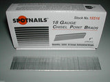 Brad Nails 18 Gauge 1" Inch  Brads Spotnails (5,000) ;