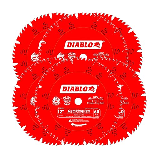 Diablo D1260X Freud 12-Inch by 60t 1in Arbor Combination Saw Blade (6 Pack)